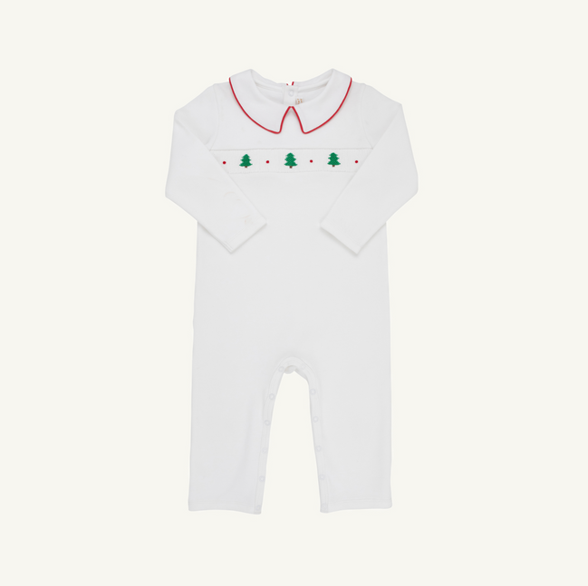 Samuel Smocked Romper - Heavy Weight