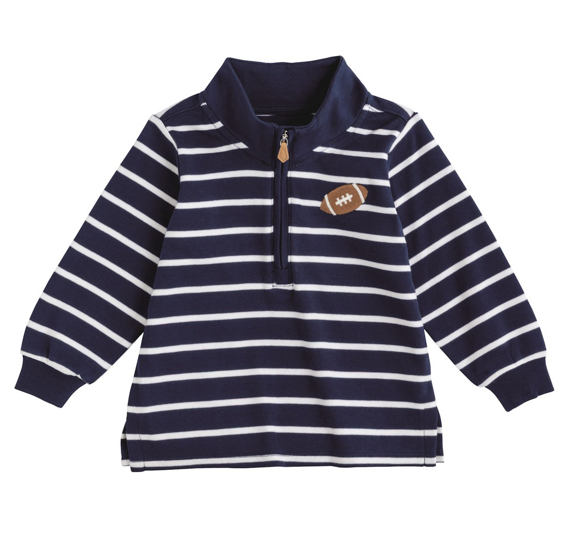 Football Stripe Quarter Zip