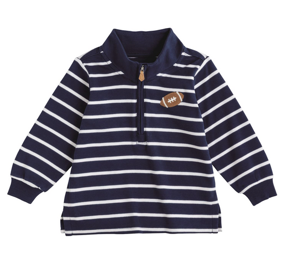 Football Stripe Quarter Zip
