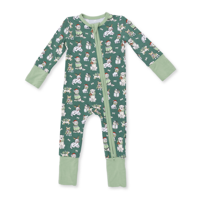 Christmas Dogs Uni - Convertible Romper