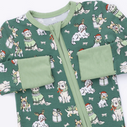 Christmas Dogs Uni - Convertible Romper