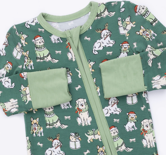 Christmas Dogs Uni - Convertible Romper