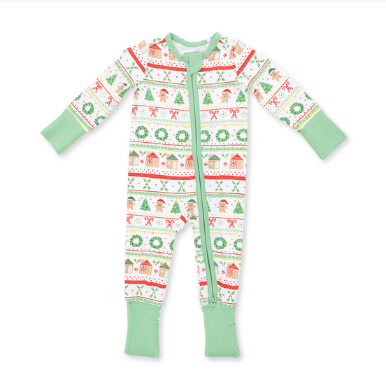 Gingerbread Fair Isle Uni - Convertible Romper