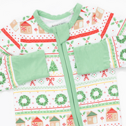 Gingerbread Fair Isle Uni - Convertible Romper
