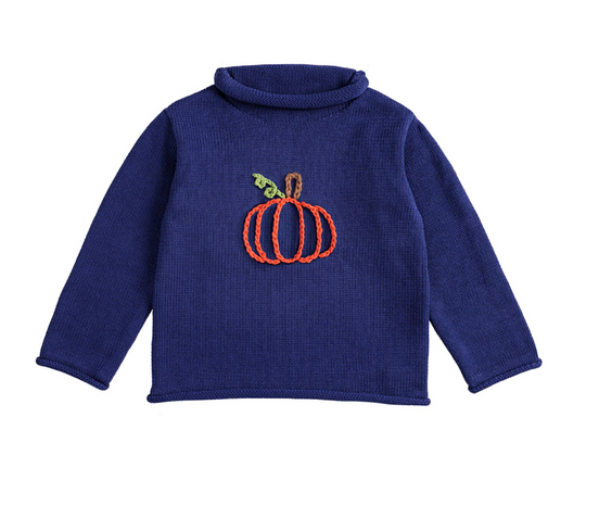 Pumpkin Roll Neck - Blue
