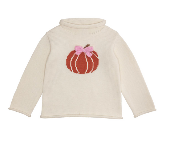 Pumpkin Roll Neck - White