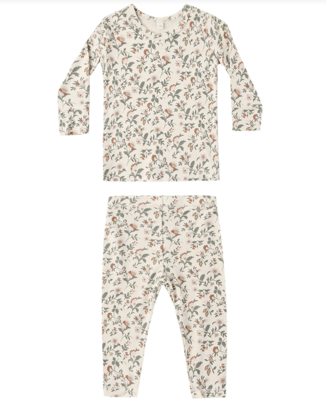 Bamboo Pajama Set Holiday Floral