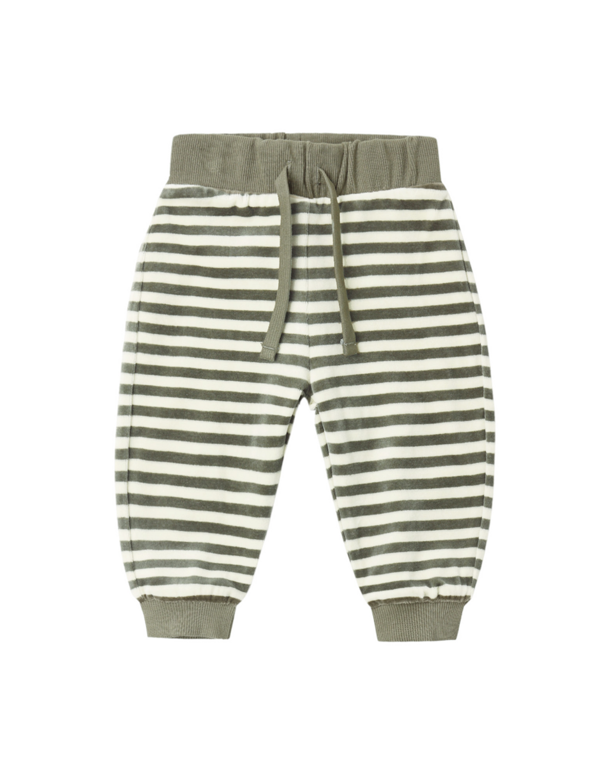 Velour Relaxed Sweatpant Spruce Stripe