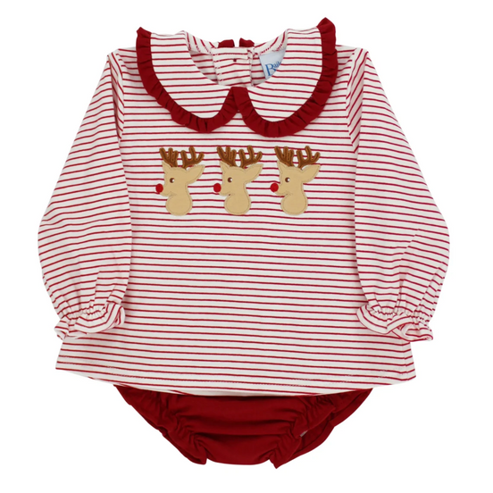 Rudy Reindeer Diaper Cover Set