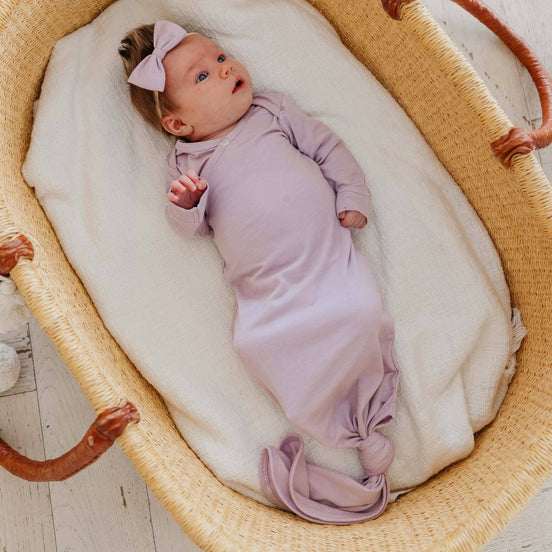 Newborn Knotted Gown - Lily