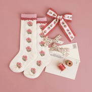 Posie Knee Socks - Old Rose