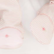 Anna Smocked Footie - Pink