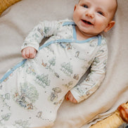 Newborn Knotted Gown - Hundred Acre Wood