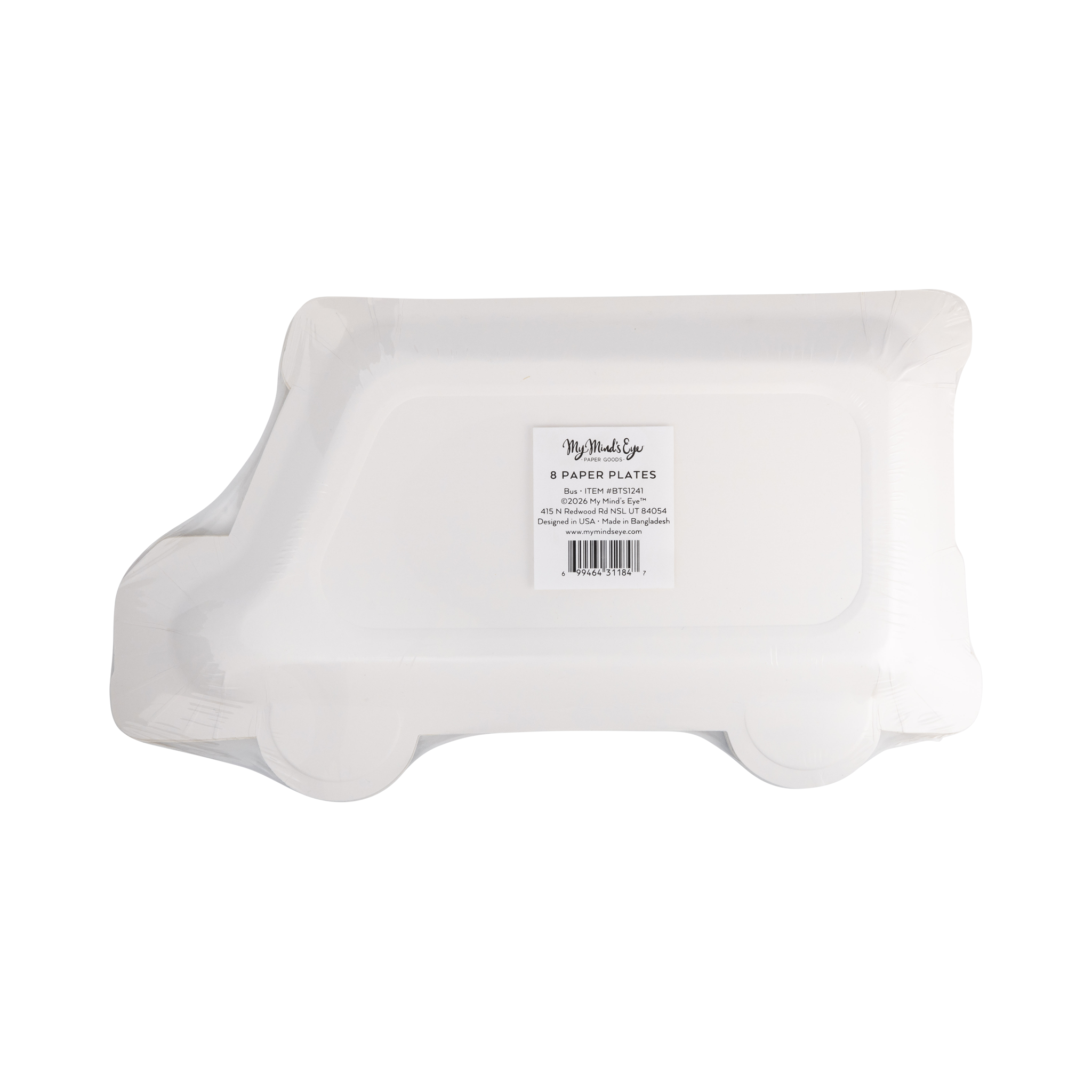 BTS1241 - School Bus Shaped Plate