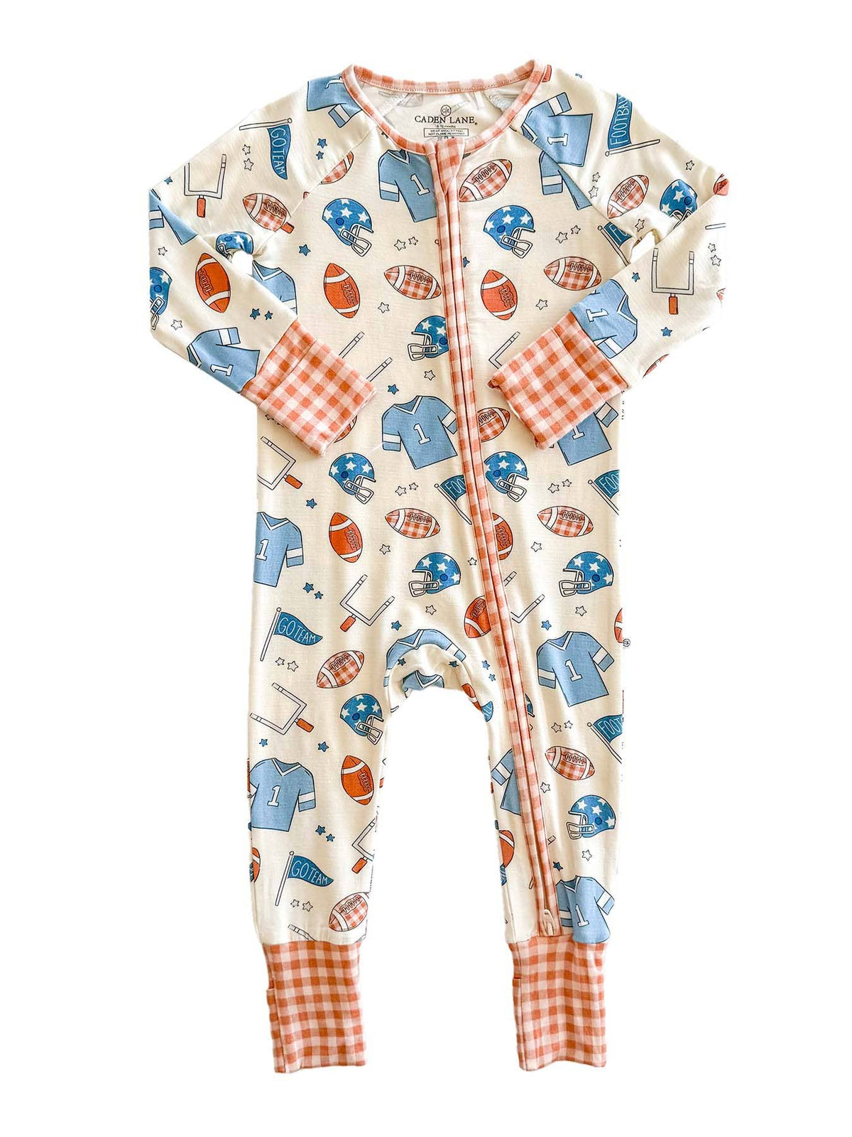 Bamboo Convertible Zipper Romper | Huddles & Cuddles Blue