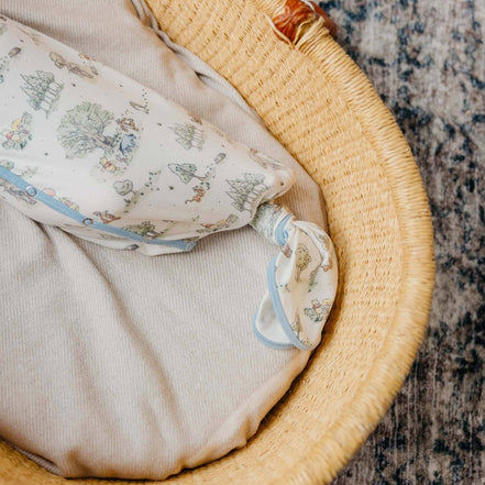Newborn Knotted Gown - Hundred Acre Wood