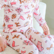 Two-Piece Bamboo Pajama Set | Huddles & Cuddles Pink