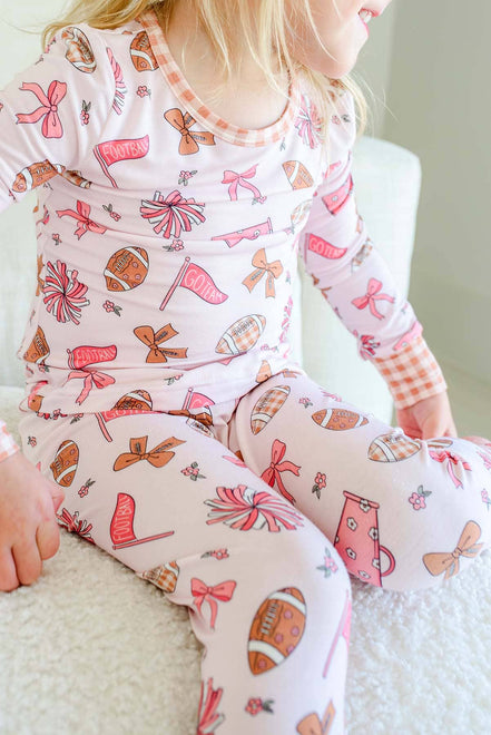 Two-Piece Bamboo Pajama Set | Huddles & Cuddles Pink