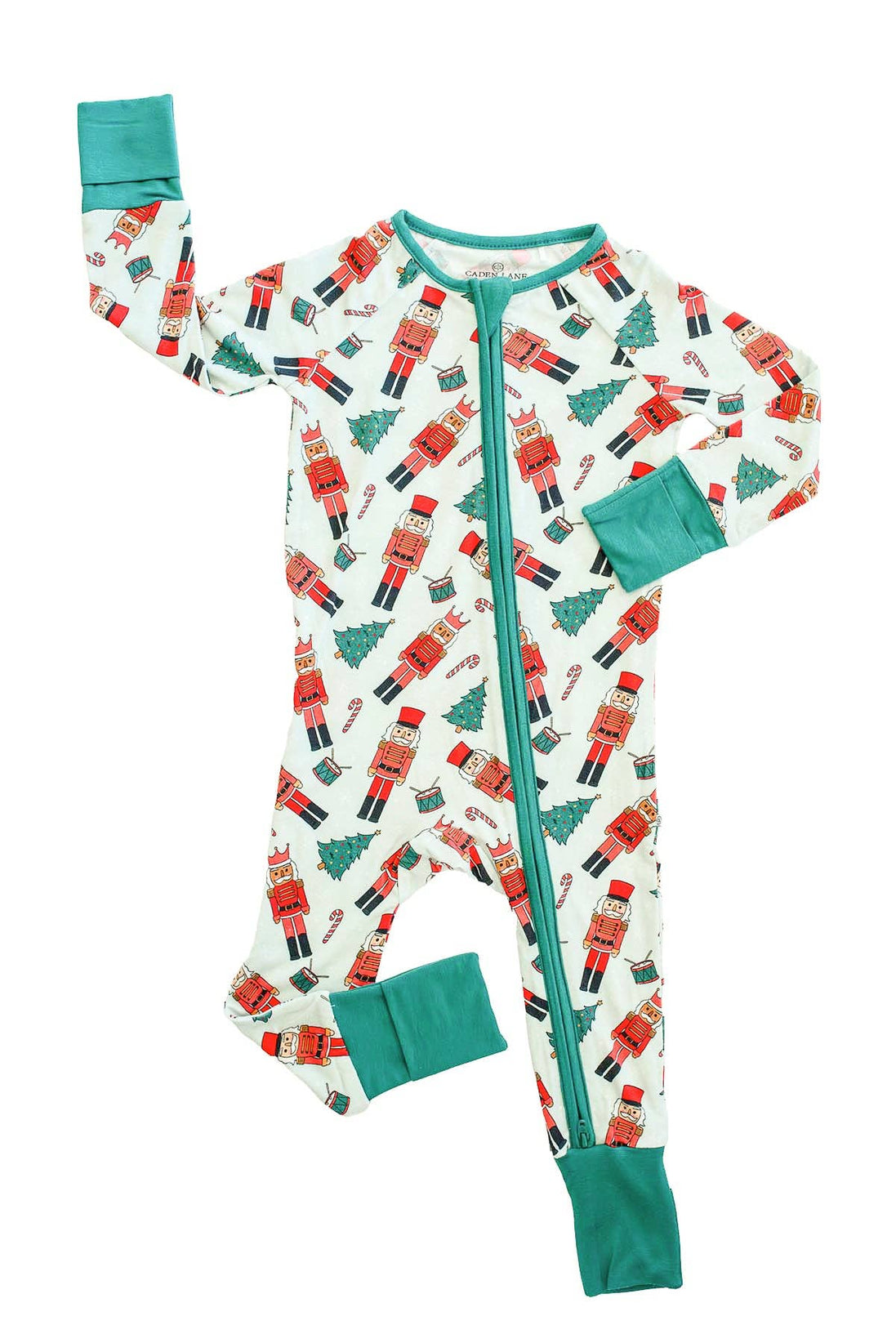 Bamboo Convertible Zipper Romper | Toy Soldier Green