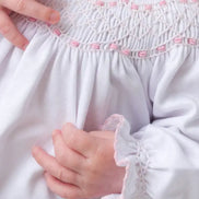 Sweetly Smocked Greeting Gown