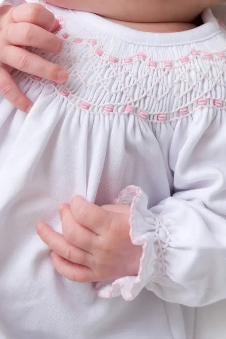 Sweetly Smocked Greeting Gown