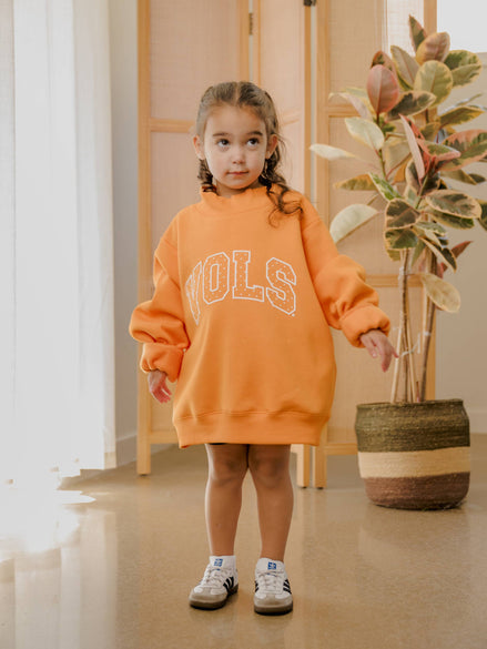 Children's Tenn Vols Polka Dot Puff Mock Neck Sweatshirt