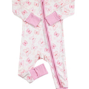 Convertible Bamboo Zip Romper | Blooming Butterflies