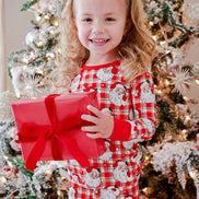 Christmas Bamboo Two-Piece Pajama Set | Cozy Claus