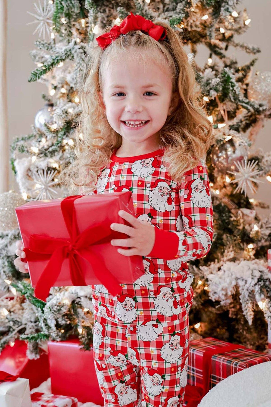 Christmas Bamboo Two-Piece Pajama Set | Cozy Claus