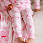 Two-Piece Bamboo Pajama Set | Blooming Butterflies