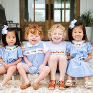 Back to School Caterpillar Smocked Beau T-Shirt/Shorts Set