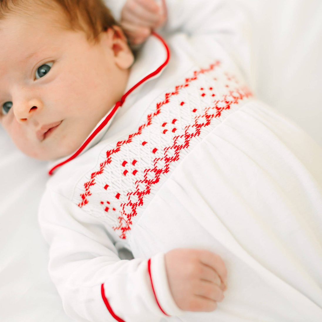 Henry Smocked Boy Footie