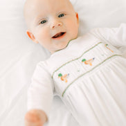 Mallard Moments Smocked Footie