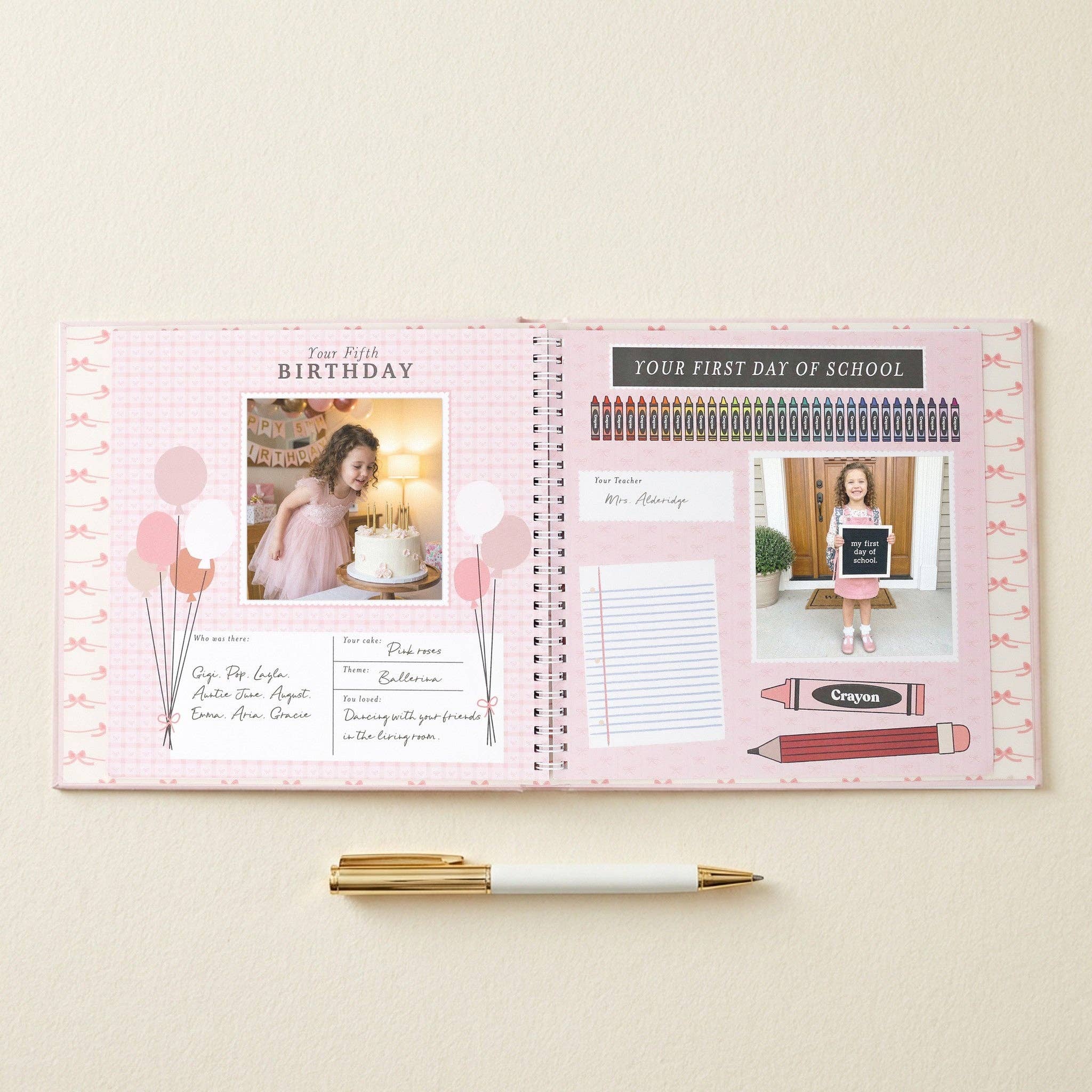 Bowkissed Blush Baby Memory Book