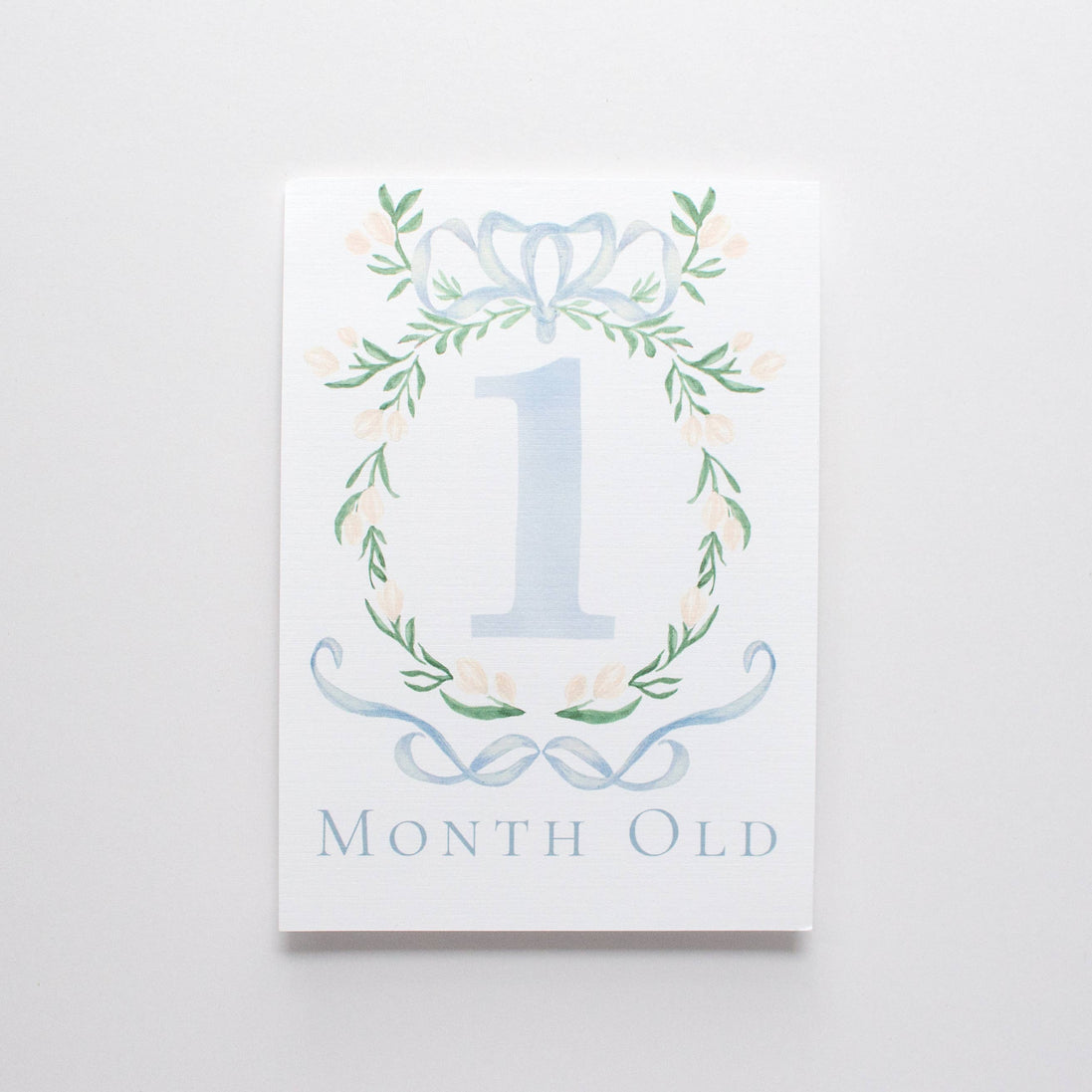 Baby Milestone Scripture Cards for Memory Keeping/ baby book (Blue)