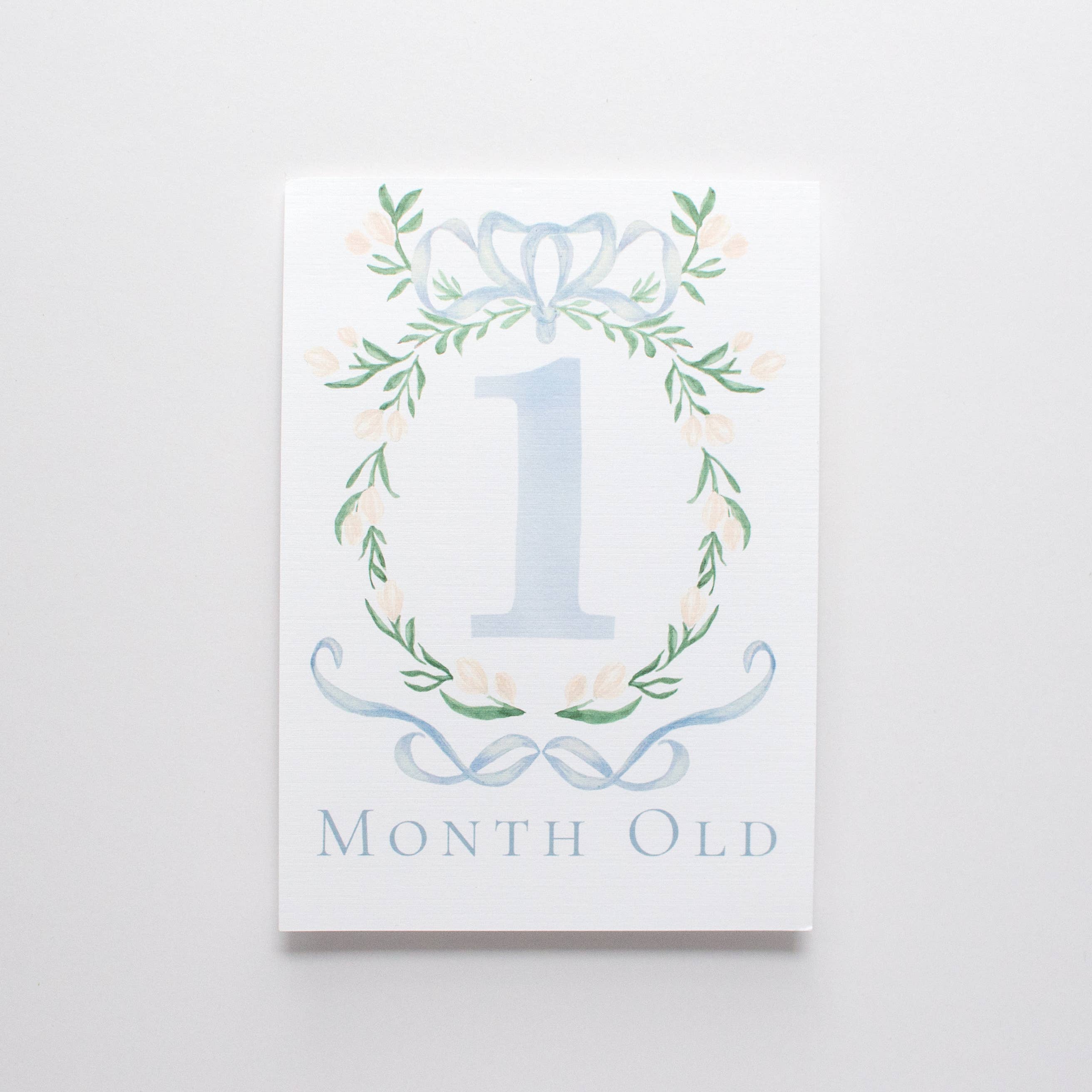 Baby Milestone Scripture Cards for Memory Keeping/ baby book (Blue)