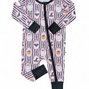 Halloween Glow-in-the-Dark Convertible Bamboo Zip Romper | Galloween