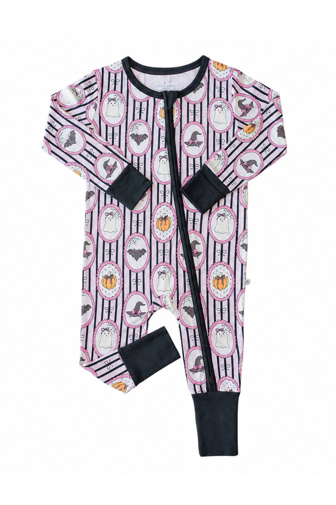 Halloween Glow-in-the-Dark Convertible Bamboo Zip Romper | Galloween