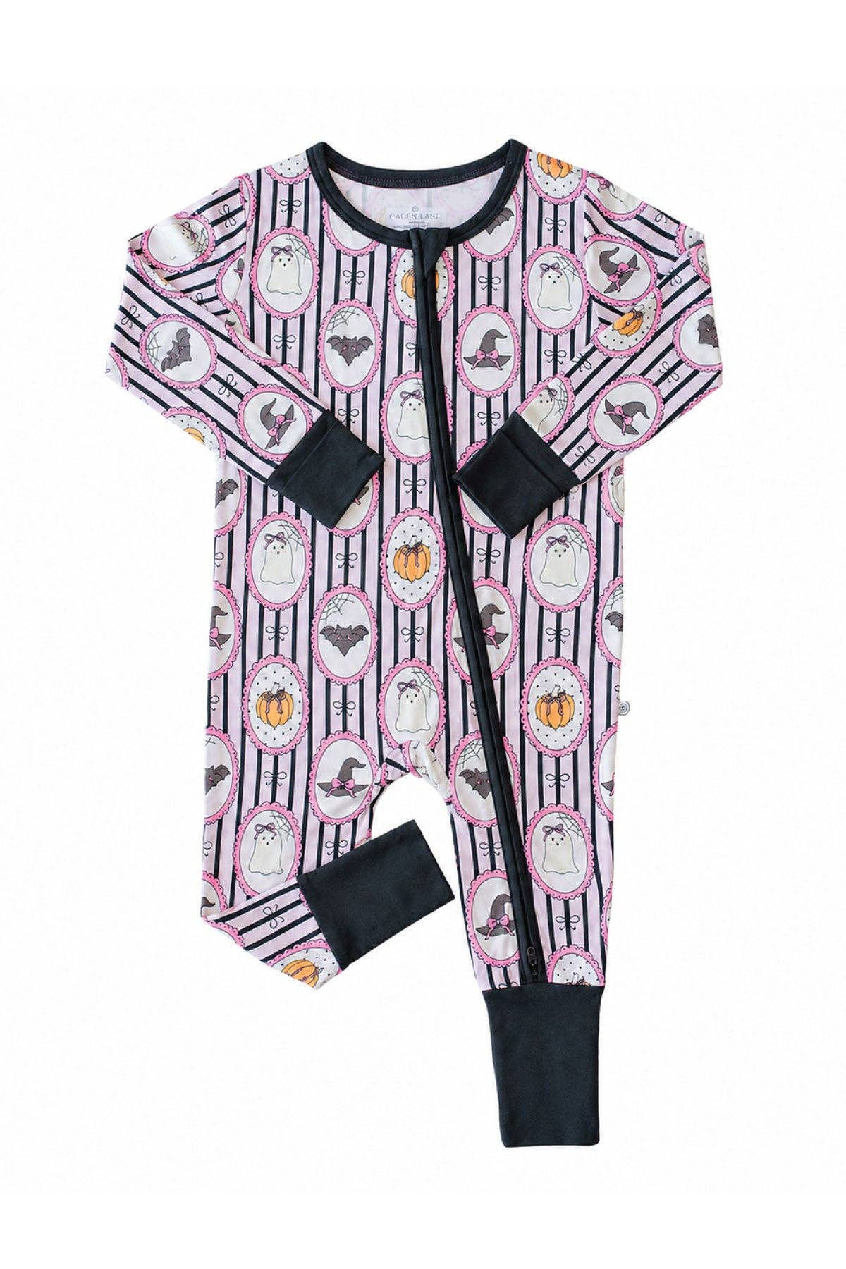 Halloween Glow-in-the-Dark Convertible Bamboo Zip Romper | Galloween