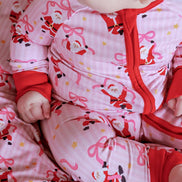 Christmas Bamboo Convertible Zipper Romper | Jolly Ribbons