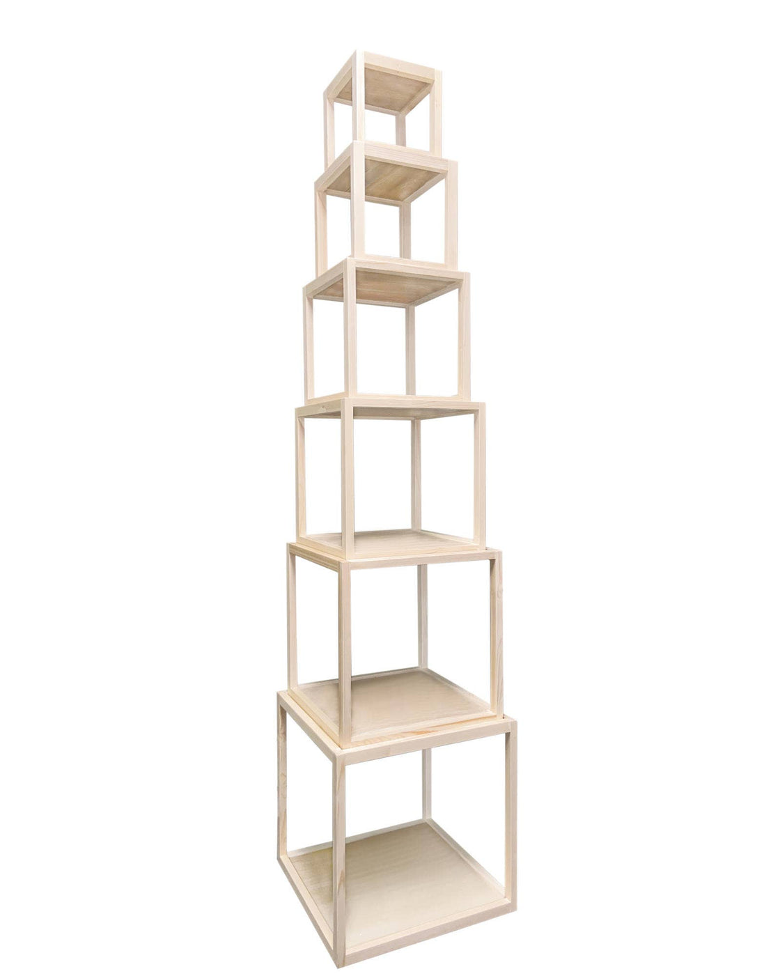 Wood Cube Risers (Set of 3 or 6)