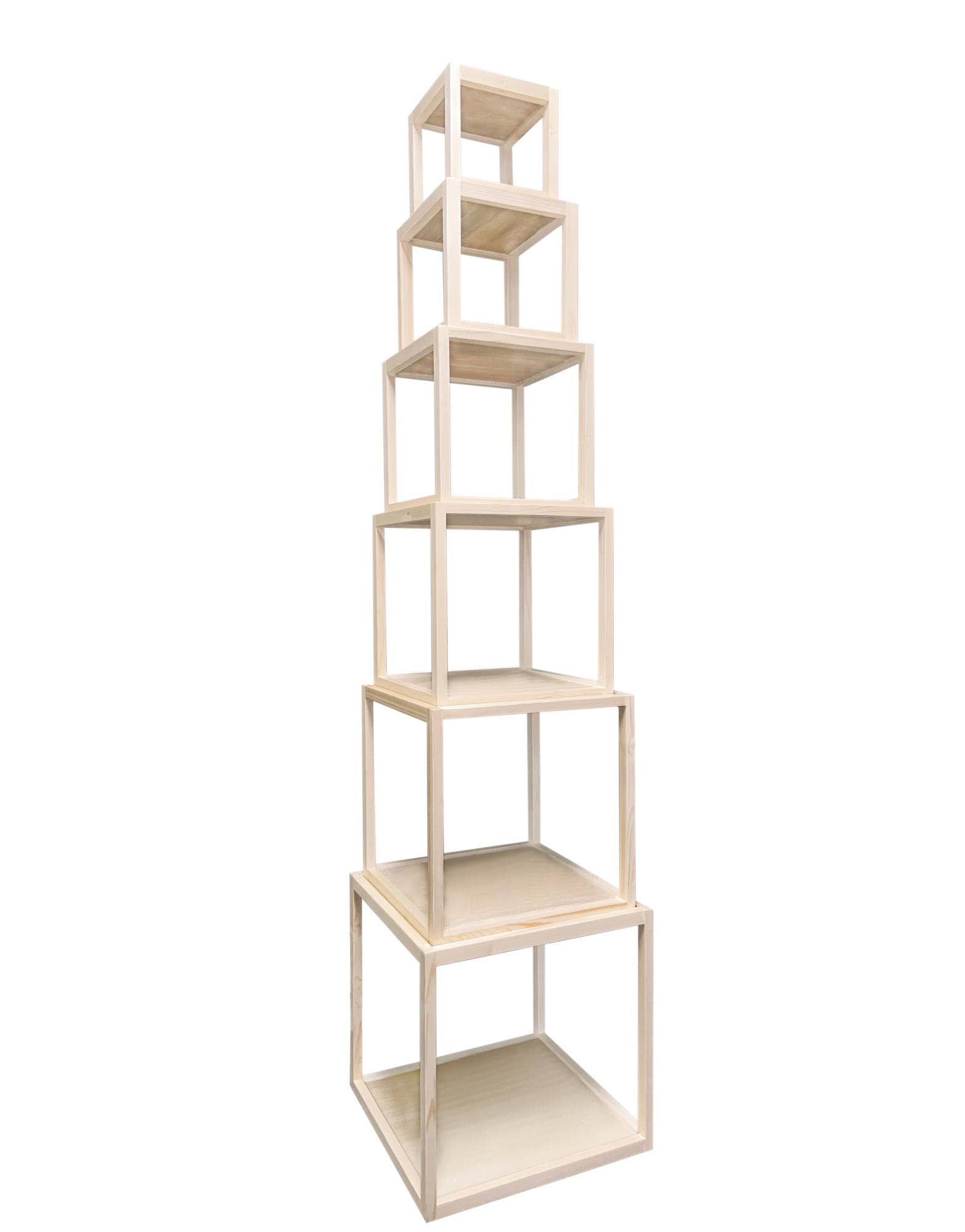 Wood Cube Risers (Set of 3 or 6)