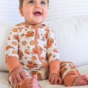 Thanksgiving Bamboo Convertible Zipper Romper | Gobble Gobble