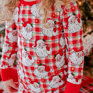Christmas Bamboo Two-Piece Pajama Set | Cozy Claus