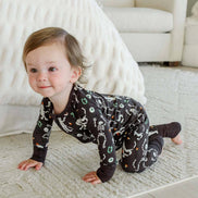 Halloween Glow-in-the-Dark Convertible Bamboo Zip Romper | Eye Want Candy
