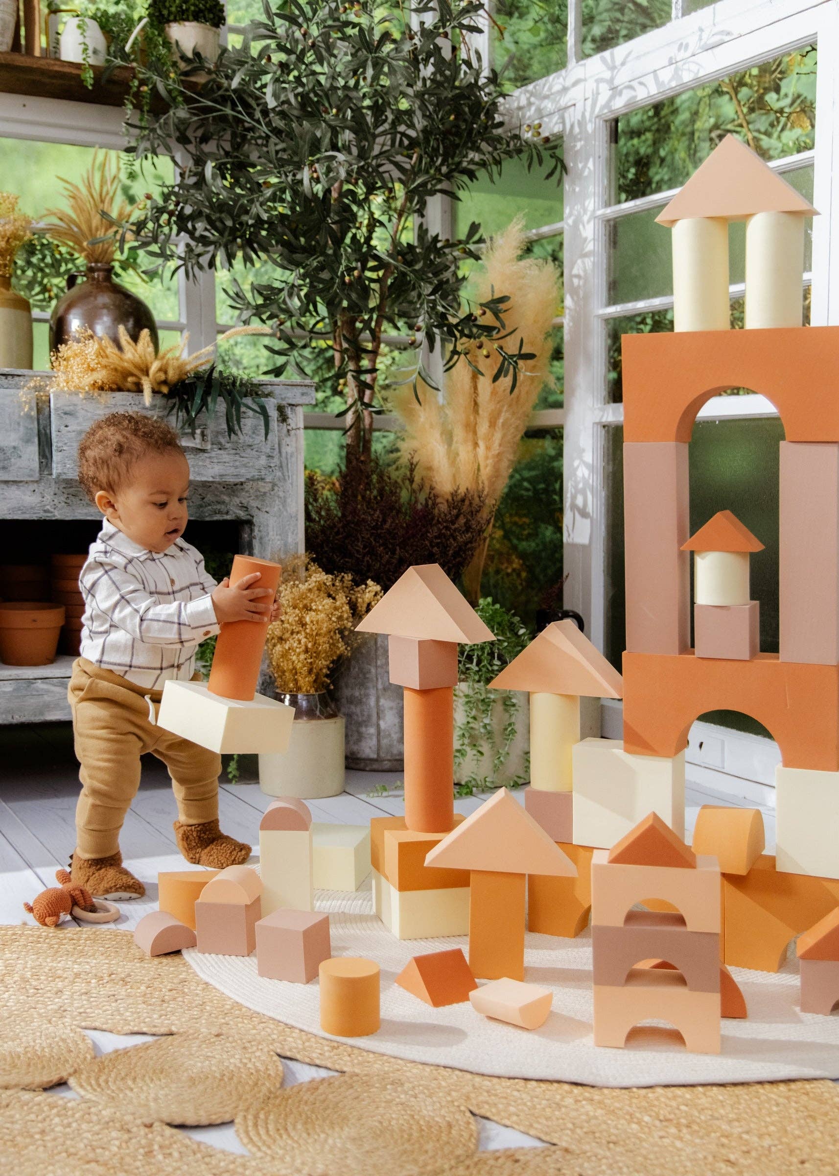 EVA Foam Building Blocks Set - Large (48 pcs)