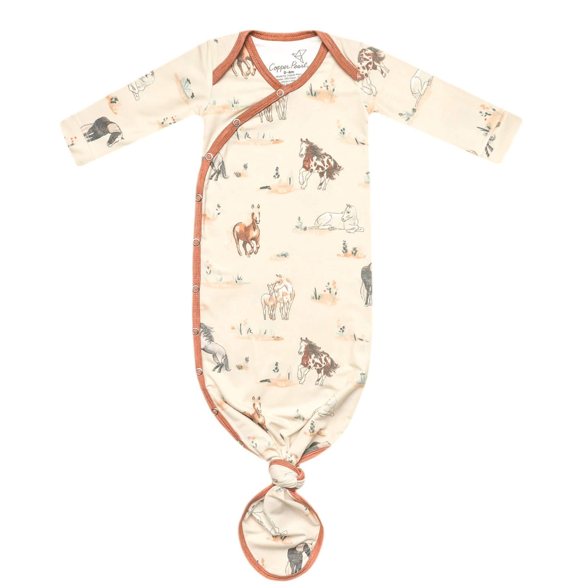 Newborn Knotted Gown - Montana