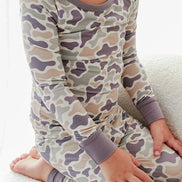Two Piece Bamboo Pajama Set | Camo Cutie