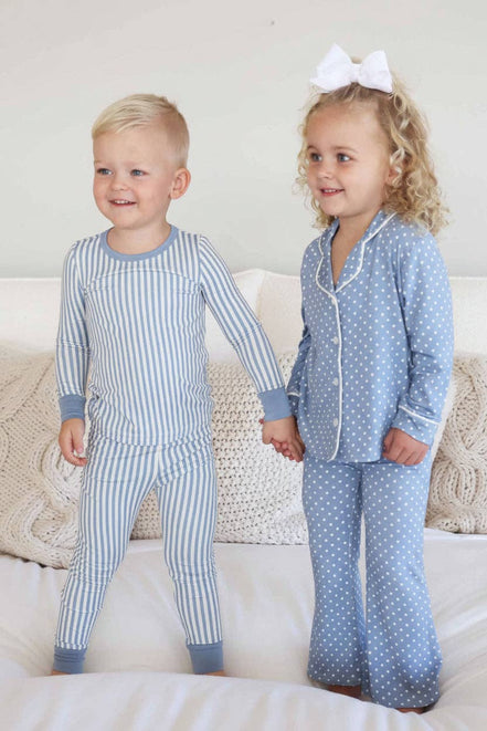 Two-Piece Pajama Set | Snuggle Stripes