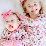 Two-Piece Bamboo Pajamas | Toy Soldier Pink